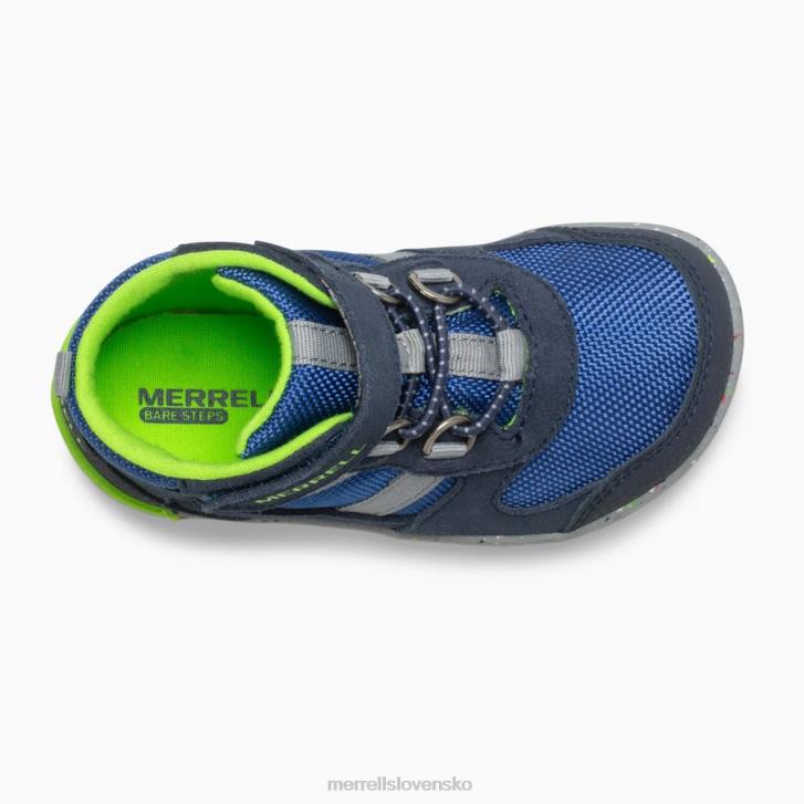 Merrell holé kroky ridge jr hiker (ml262608) topánky 6T641459 námornícka/zelená deti