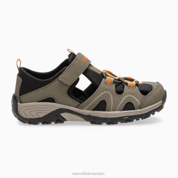 Merrell hydrotetónové sandále (mk262021) topánky 6T641486 pištoľový dym deti