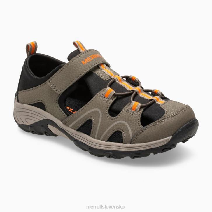 Merrell hydrotetónové sandále (mk262021) topánky 6T641486 pištoľový dym deti