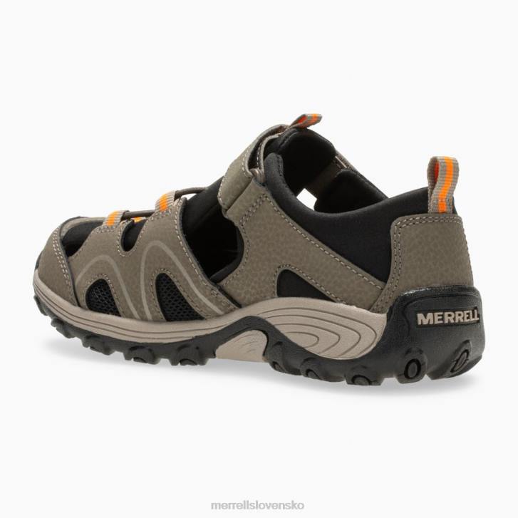 Merrell hydrotetónové sandále (mk262021) topánky 6T641486 pištoľový dym deti