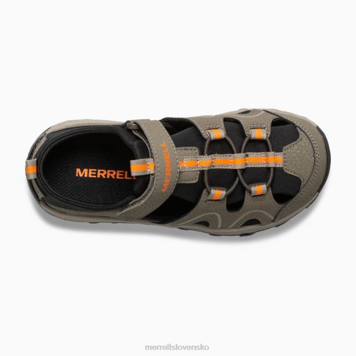 Merrell hydrotetónové sandále (mk262021) topánky 6T641486 pištoľový dym deti
