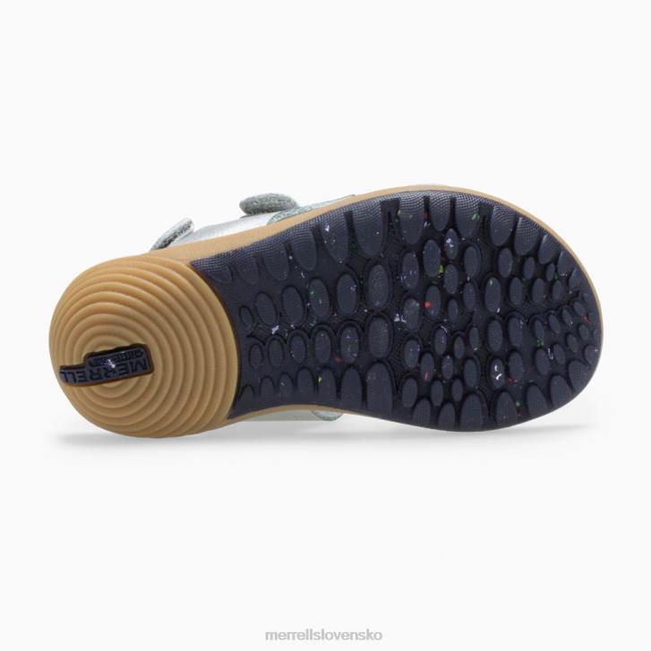 Merrell sandále na holé kroky (ml161231) topánky 6T641402 striebro deti