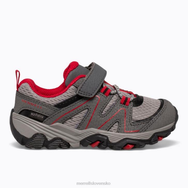Merrell trail quest jr. (ml263182) topánky 6T641348 šedá/červená/čierna deti