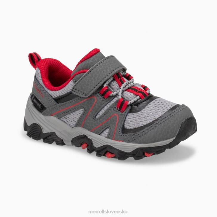 Merrell trail quest jr. (ml263182) topánky 6T641348 šedá/červená/čierna deti