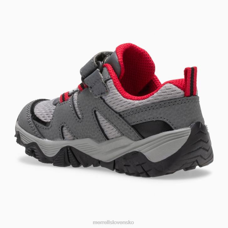 Merrell trail quest jr. (ml263182) topánky 6T641348 šedá/červená/čierna deti