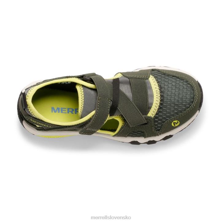 Merrell Hydro free roam monarch sandále (mk265670k) topánky 6T641501 olivový/limetkový deti