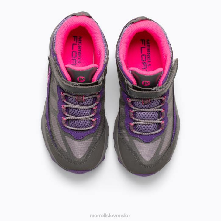 Merrell Moab speed mid a/c vodotesný (mk165209) topánky 6T641387 sivá/ružová/fialová deti