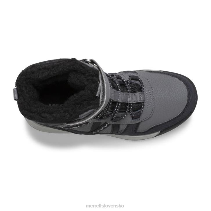 Merrell Vodotesná topánka snow Crush 2.0 (mk263125k) topánky 6T641507 čierna/sivá deti