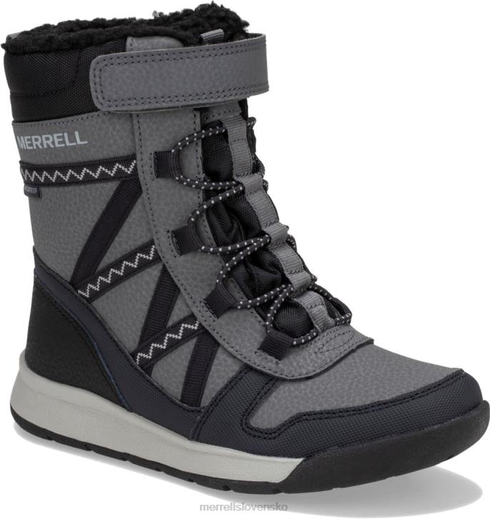 Merrell Vodotesná topánka snow Crush 2.0 (mk263125k) topánky 6T641507 čierna/sivá deti