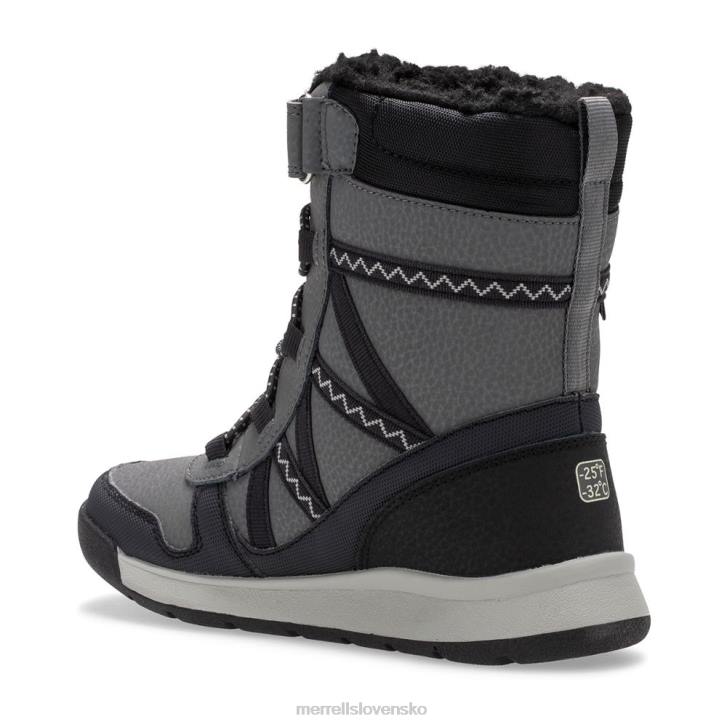 Merrell Vodotesná topánka snow Crush 2.0 (mk263125k) topánky 6T641507 čierna/sivá deti