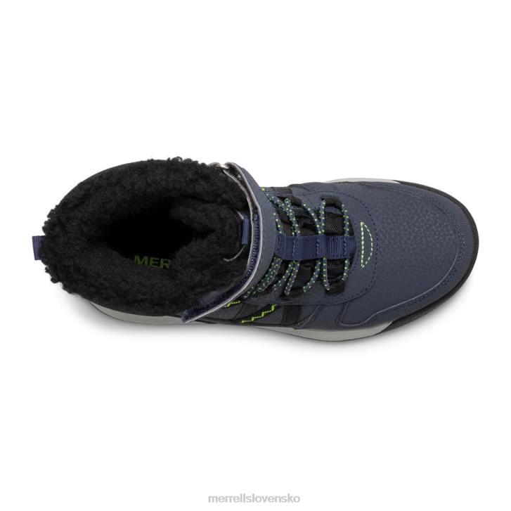Merrell Vodotesná topánka snow Crush 2.0 (mk263127k) topánky 6T641508 námornícka/limetková deti