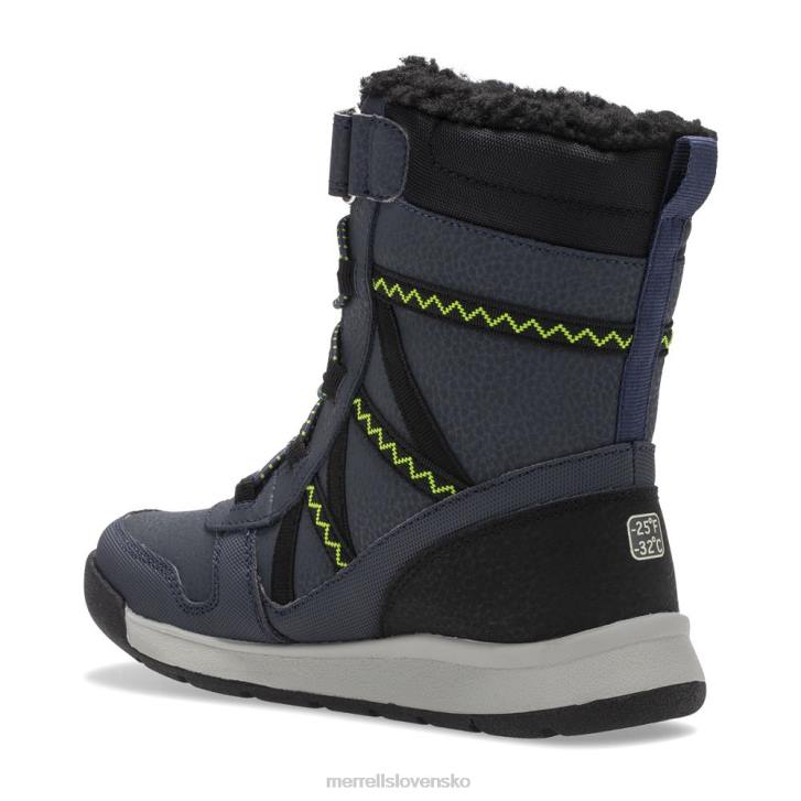 Merrell Vodotesná topánka snow Crush 2.0 (mk263127k) topánky 6T641508 námornícka/limetková deti