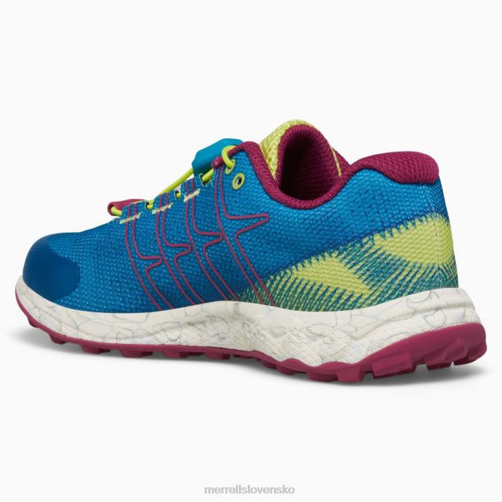 Merrell let moab s nízkou klimatizáciou (mk167108) topánky 6T641389 teal/lime/fuchsia deti