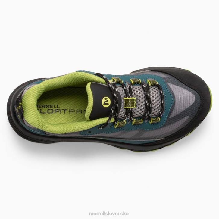 Merrell nízka rýchlosť moab vodotesná (mk266264) topánky 6T641370 sýto zelená/čierna deti