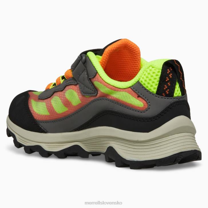 Merrell nízka rýchlosť moab vodotesná (mk266774) topánky 6T641366 šedá/ahoj viz/oranžová deti