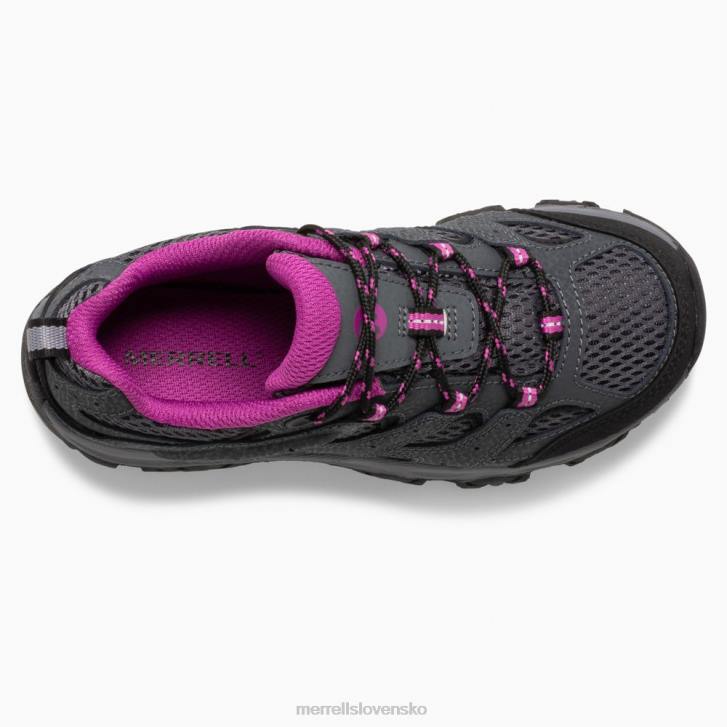 Merrell nízke čipkované topánky moab 3 (mk165708) topánky 6T641429 žula/bobule deti