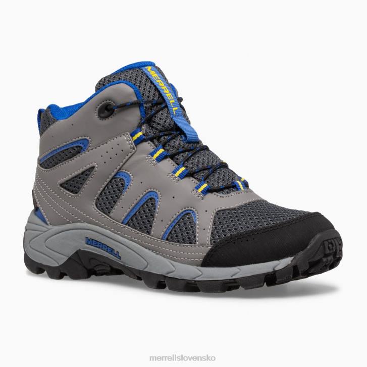 Merrell oakcreek mid lace vodeodolná topánka (mk264767) topánky 6T641446 drevené uhlie deti