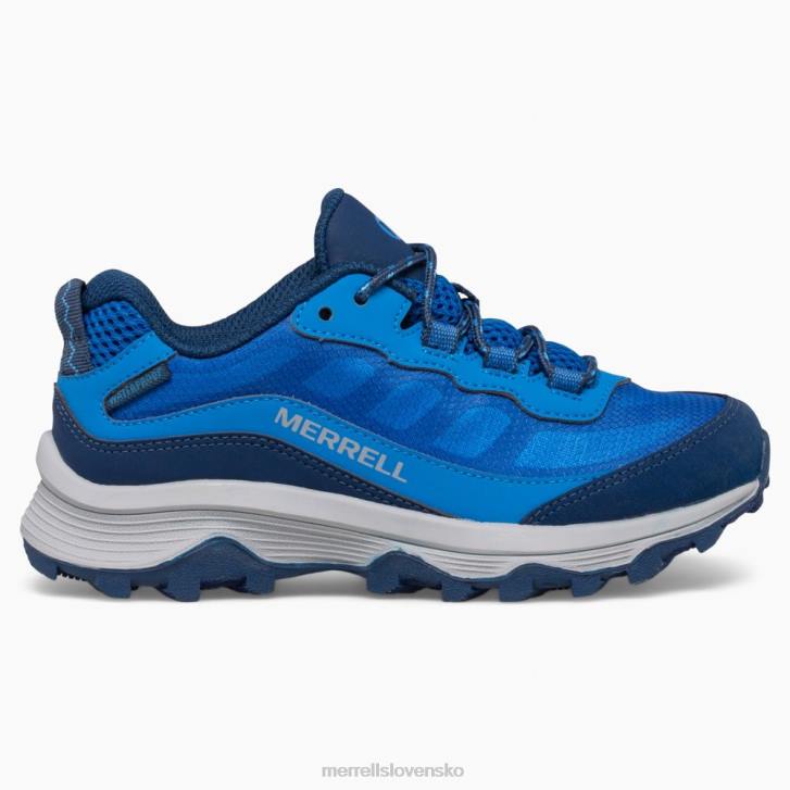 Merrell rýchlosť moab s nízkou vodotesnosťou (mk265940) topánky 6T641374 Modrá deti