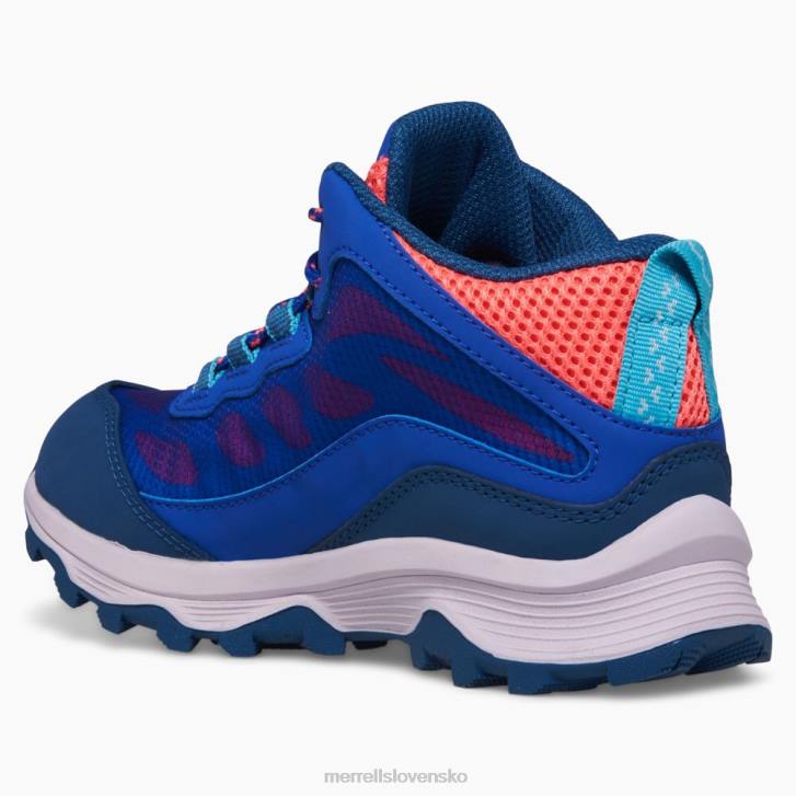 Merrell stredná vodotesnosť moab speed (mk166990) topánky 6T641379 modrá/bobule/turq deti