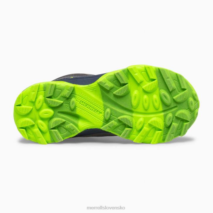 Merrell stredná vodotesnosť moab speed (mk265212) topánky 6T641383 námornícka/šedá/limetková deti
