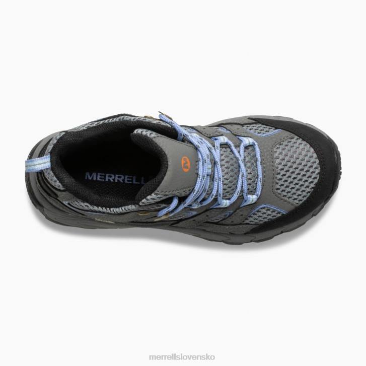 Merrell stredne vodeodolná topánka moab 2 (mk162260) topánky 6T64804 sivý/brčál deti