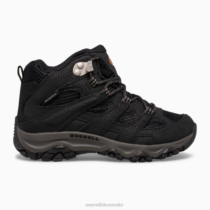 Merrell stredne vodeodolná topánka moab 3 (mk265702) topánky 6T641431 čierna deti