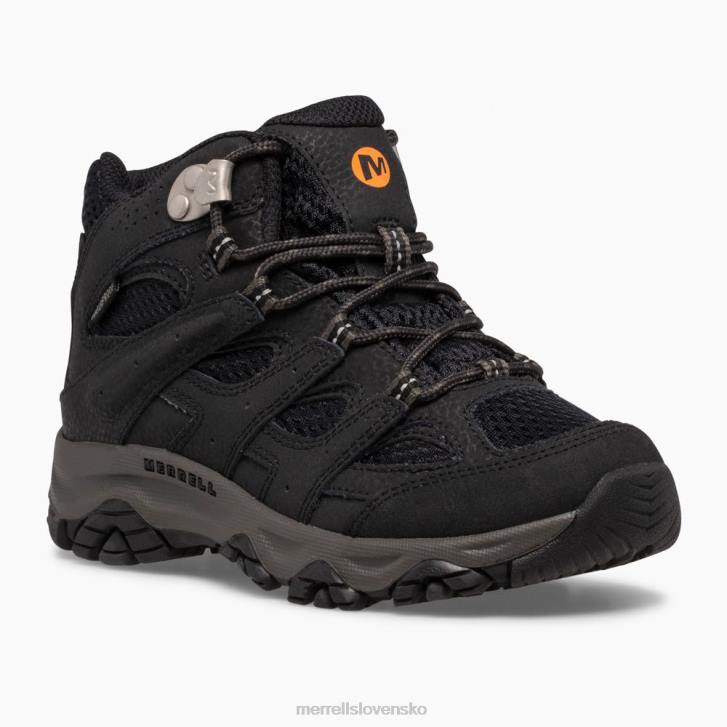 Merrell stredne vodeodolná topánka moab 3 (mk265702) topánky 6T641431 čierna deti