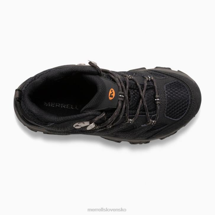 Merrell stredne vodeodolná topánka moab 3 (mk265702) topánky 6T641431 čierna deti