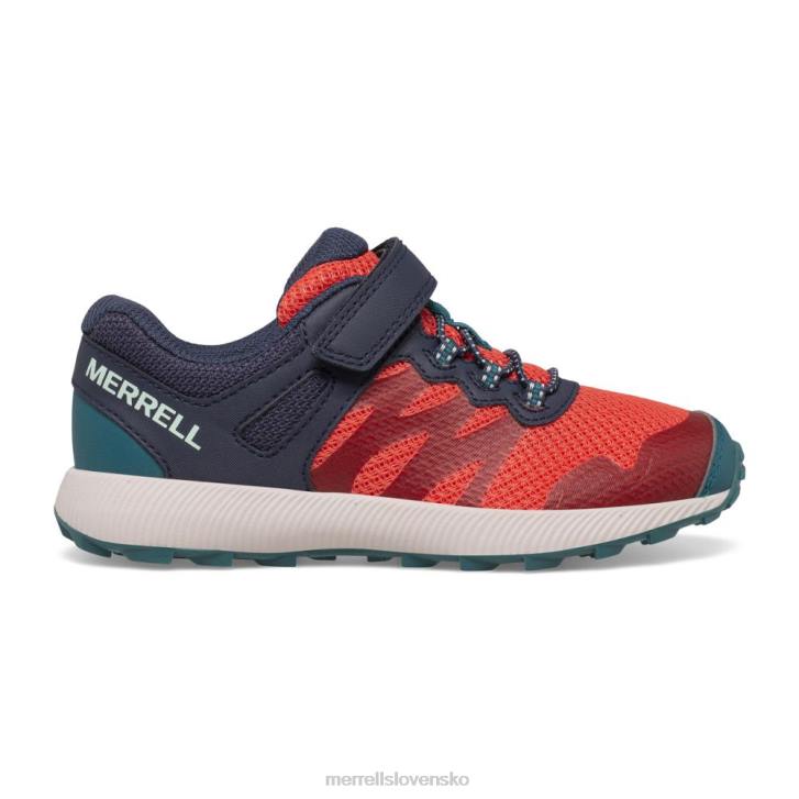 Merrell tenisky nova 2 (mk166240) topánky 6T64786 námornícka/koralová deti