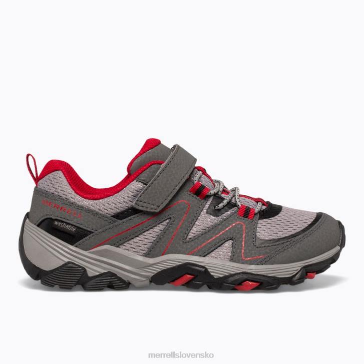 Merrell trail quest (mk263181) topánky 6T641351 šedá/červená/čierna deti