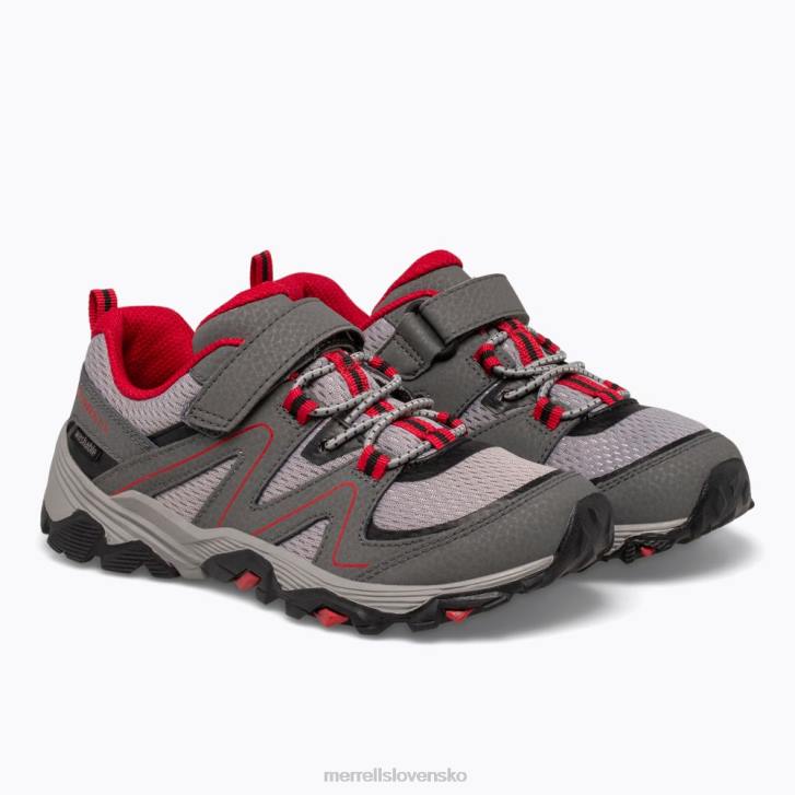 Merrell trail quest (mk263181) topánky 6T641351 šedá/červená/čierna deti