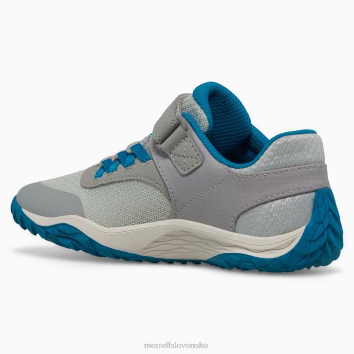 Merrell trailové rukavice 7 a/c (mk266793) topánky 6T641442 sivá/modrá/limetková deti