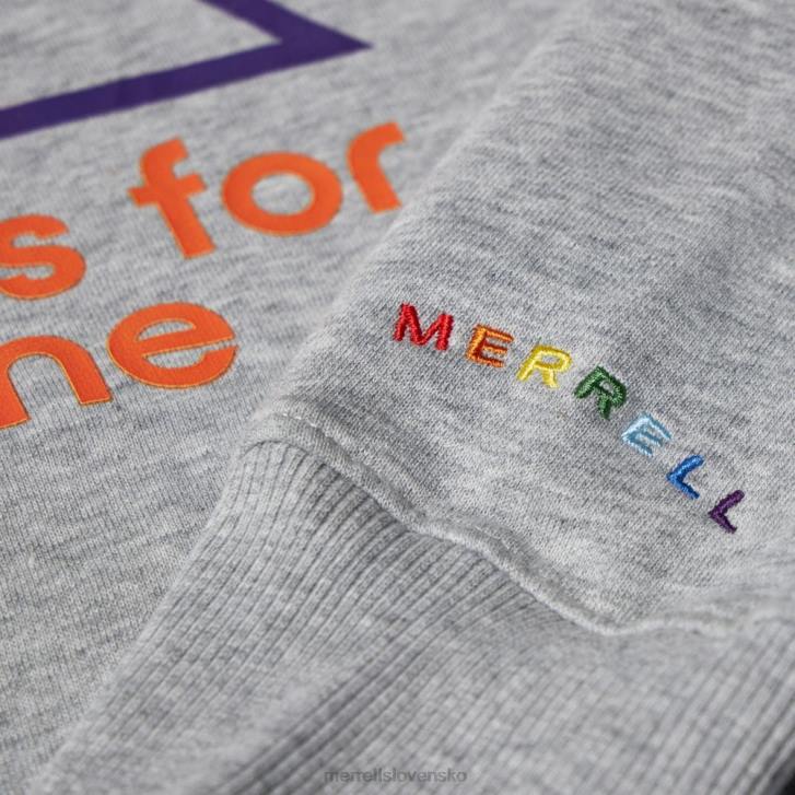 Merrell Outdoor je pre každého mikina s výstrihom (jms26875-050) oblečenie 6T64748 vres sivý muži