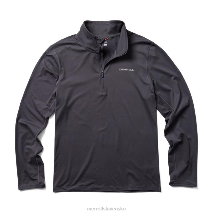 Merrell betatherm 1/4 zip (jms25572-101) oblečenie 6T64764 asfalt muži