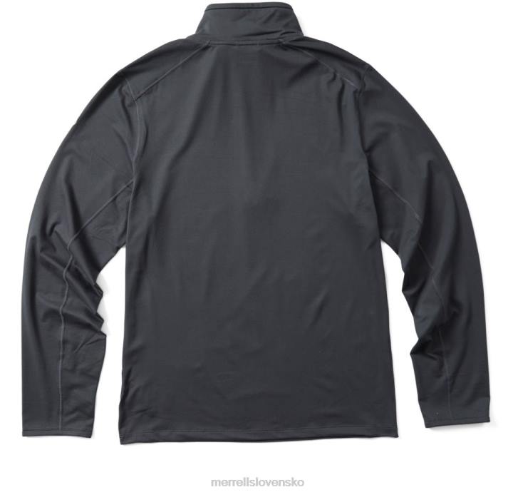 Merrell betatherm 1/4 zip (jms25572-101) oblečenie 6T64764 asfalt muži