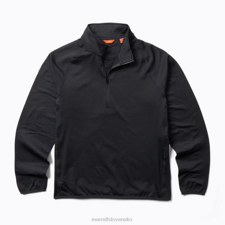 Merrell geotex 1/4 zips (jms26326-010) oblečenie 6T64414 čierna muži