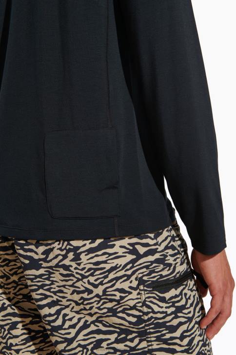 Merrell každodenné tričko s dlhým rukávom s tencelom (jmf26597-010) oblečenie 6T64336 čierna muži