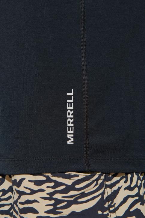 Merrell každodenné tričko s dlhým rukávom s tencelom (jmf26597-010) oblečenie 6T64336 čierna muži