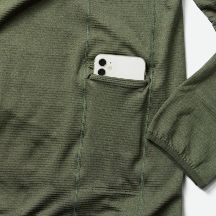 Merrell mikina s kapucňou geotex s kapucňou (jms26325-327) oblečenie 6T64551 zaprášený olivový vres muži