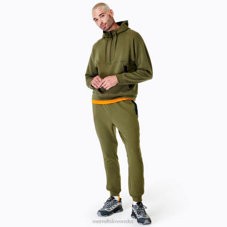 Merrell momentum hoody (jms26762-326) oblečenie 6T64159 zaprášená oliva muži