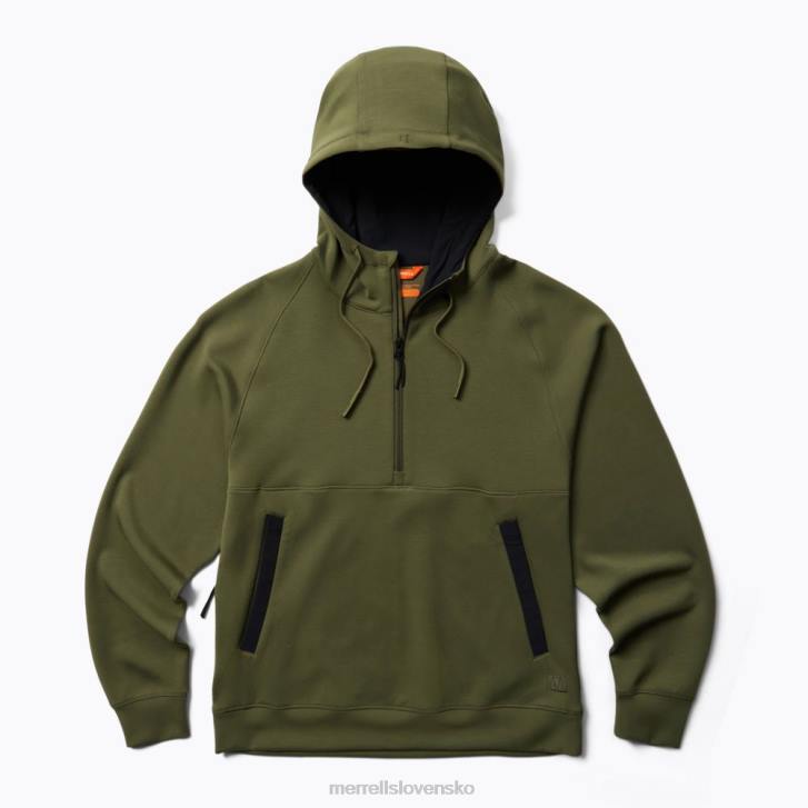 Merrell momentum hoody (jms26762-326) oblečenie 6T64159 zaprášená oliva muži