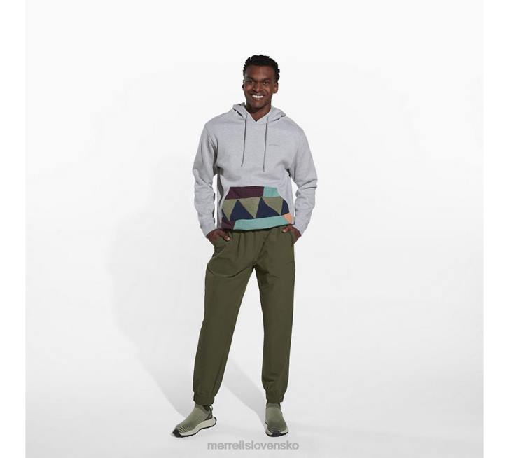 Merrell starý pulóver s kapucňou (jms26641-050) oblečenie 6T64557 sivý vres muži