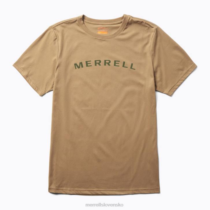 Merrell tričko s krátkym rukávom wordmark (jms26332-176) oblečenie 6T64586 sépiový odtieň muži