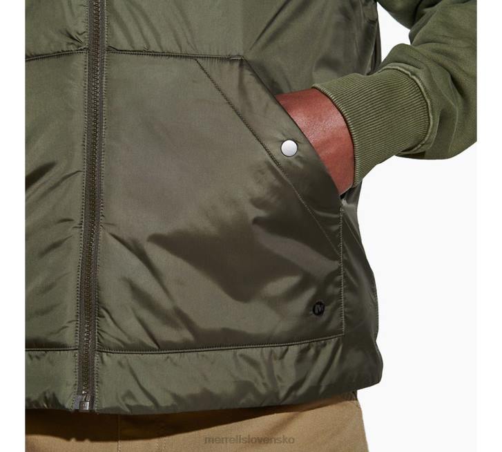Merrell zateplená vesta geotex (jms26416-326) oblečenie 6T64590 zaprášená oliva muži