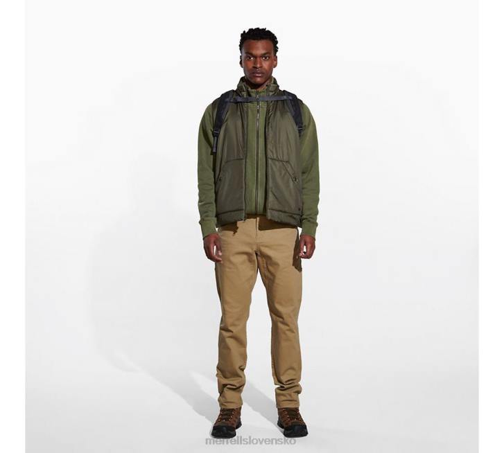Merrell zateplená vesta geotex (jms26416-326) oblečenie 6T64590 zaprášená oliva muži