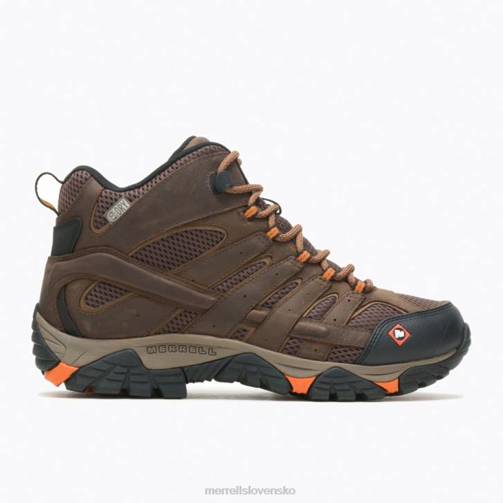 Merrell Moab vertex mid vodotesná sr pracovná obuv široká šírka (j31239w) topánky 6T64389 hlina muži