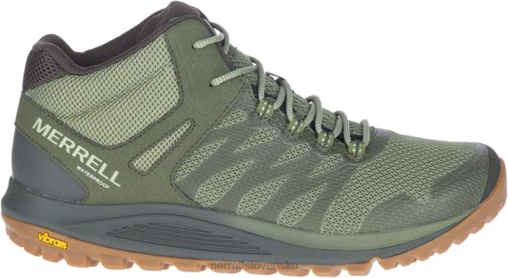 Merrell nova 2 stredne vodeodolná (j035581) topánky 6T64209 lišajník muži