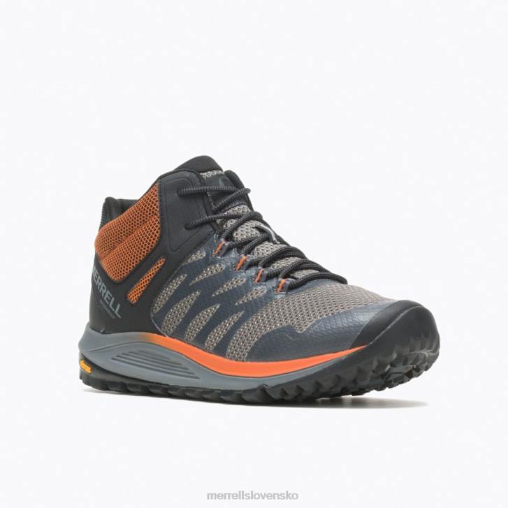 Merrell nova 2 stredne vodeodolná (j500227) topánky 6T64207 drevené uhlie muži