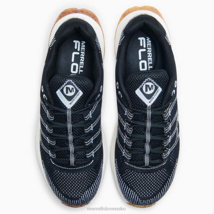 Merrell široká šírka moab flight eco dye (j067011w) topánky 6T64669 čierna biela muži