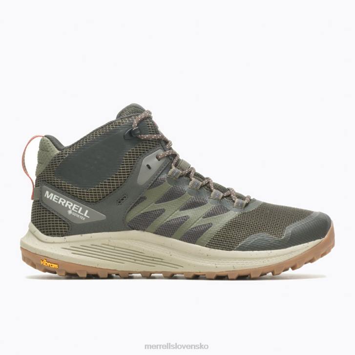 Merrell nova 3 mid gore-tex (j067617) topánky 6T6440 olivový muži
